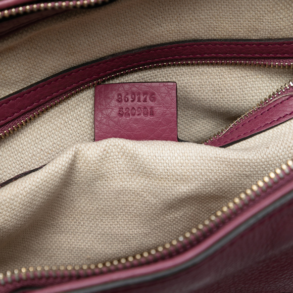 Pre-Loved Gucci Small Pebbled Leather Soho Cellarius Satchel - Picture 5 of 7